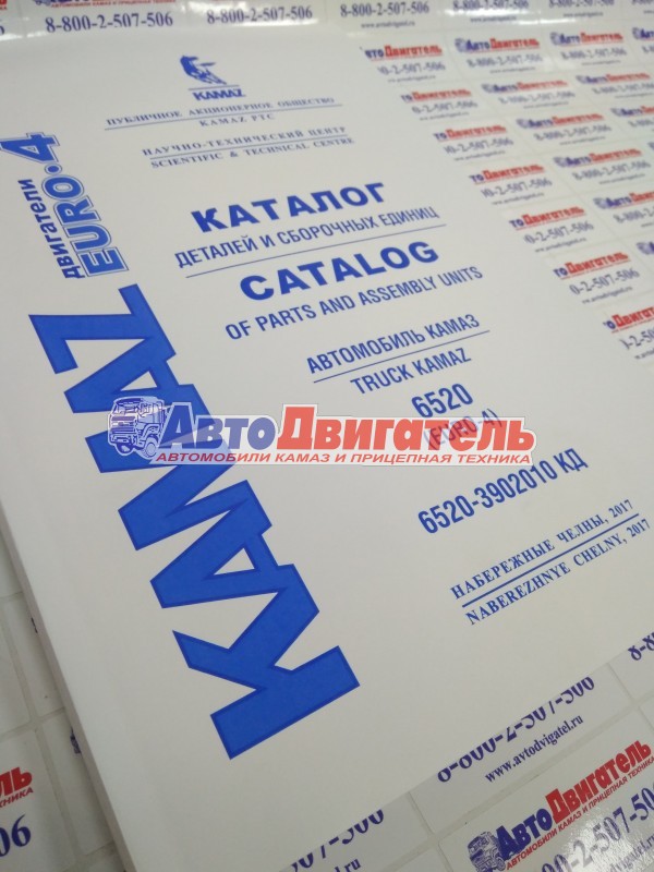 Каталог деталей и сборочных единиц автомобилей КамАЗ 6520-3902010 КД двс 740.73-400 Евро-4 2013г