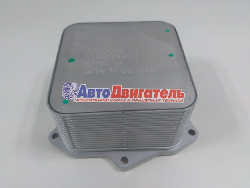 Теплообменник маслоохладитель 5266955, 5318533 Cummins ISFe2,8